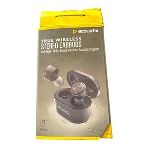 True wireless stereo earbuds-black